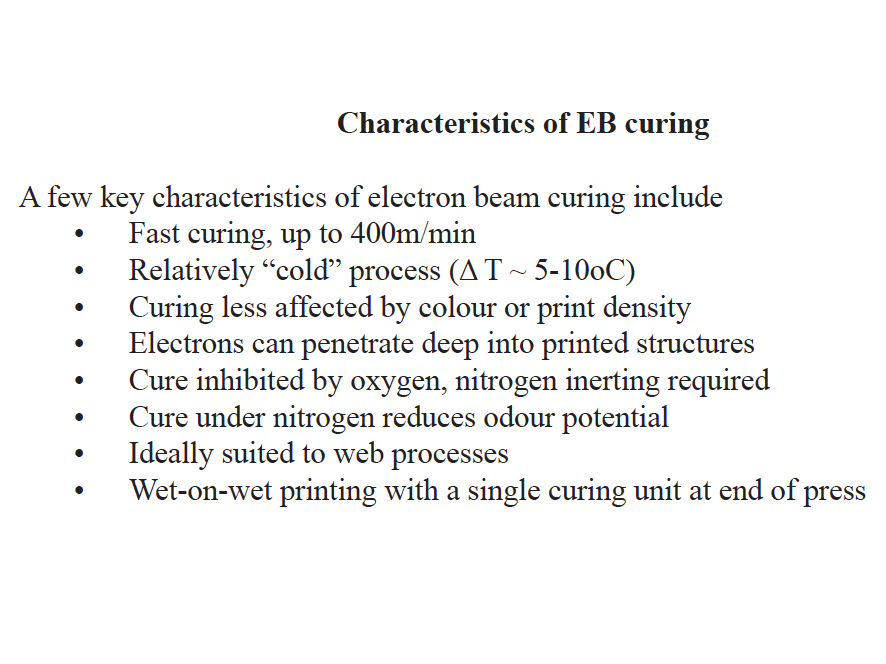 Preview for Advances in Electron Beam Curing in Wide Web Flexible Package Printing
